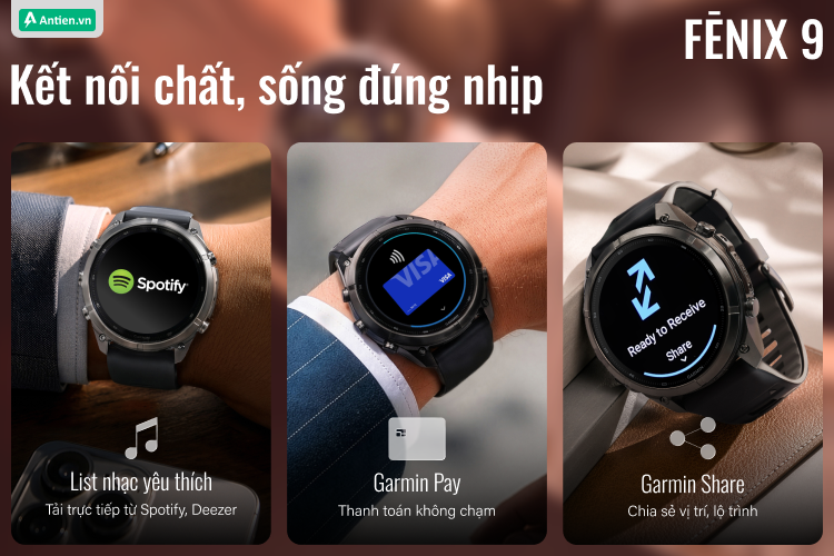 Kết nối trong từng chuyển động với âm nhạc, Garmin Pay và không bỏ lỡ bất kỳ thông báo nào