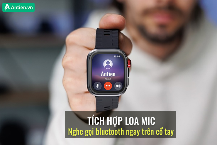 Nghe gọi tiện lợi ngay trên đồng hồ với âm thanh trong trẻo, rõ ràng