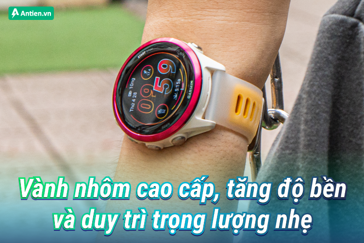 Viền đồng hồ Aluminum cao cấp, tạo tính thẩm mỹ cao cấp hơn