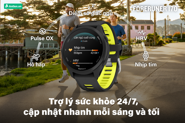Forerunner 170 mang tới bức tranh sức khoẻ toàn diện