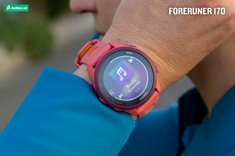 Forerunner 170 mang tới trải nghiệm âm nhạc độc lập ngay trên cổ tay