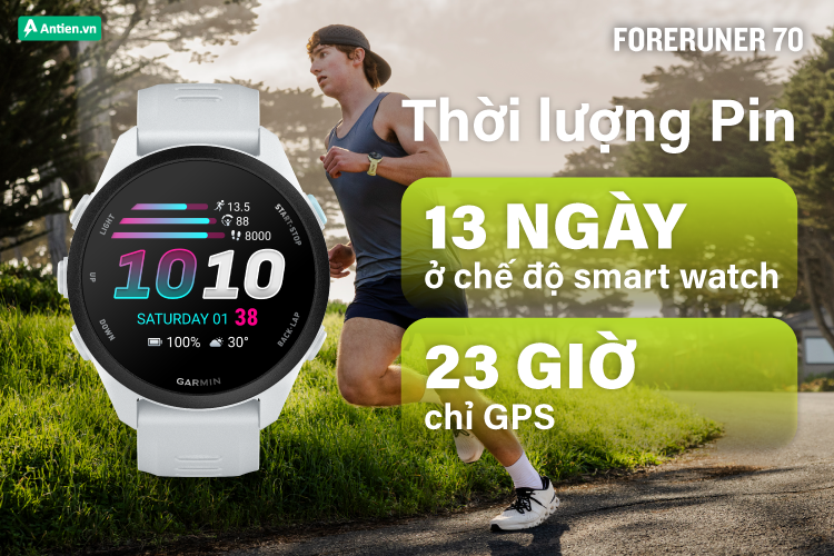 Pin tới 13 ngày ở chế độ thông minh, thoả sức phiêu lưu mọi cung đường