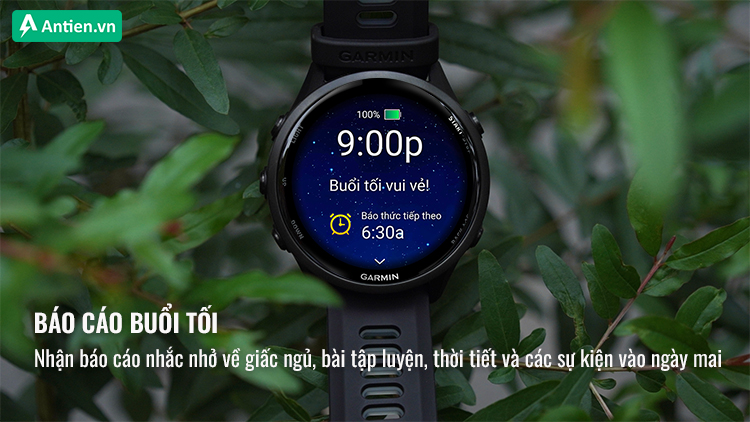 Ngủ ngon hơn, bắt đầu ngày mới thông minh hơn với báo cáo tối từ Forerunner 970