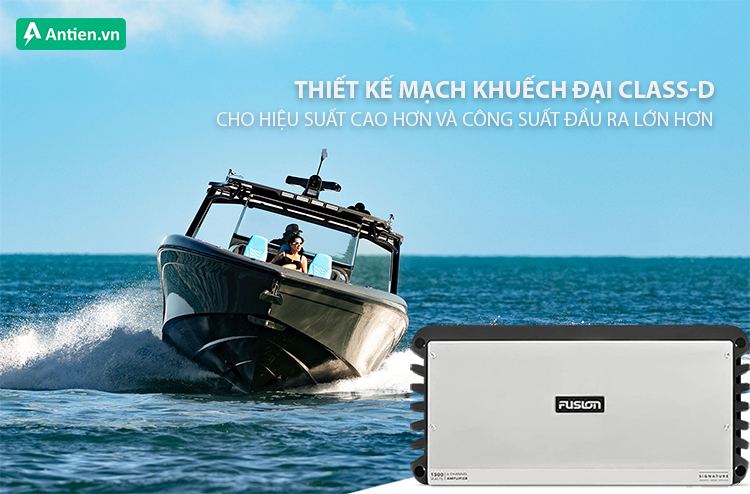 Hiệu suất hệ thống vượt trội với công nghệ khuếch đại Class-D hiệu quả cao