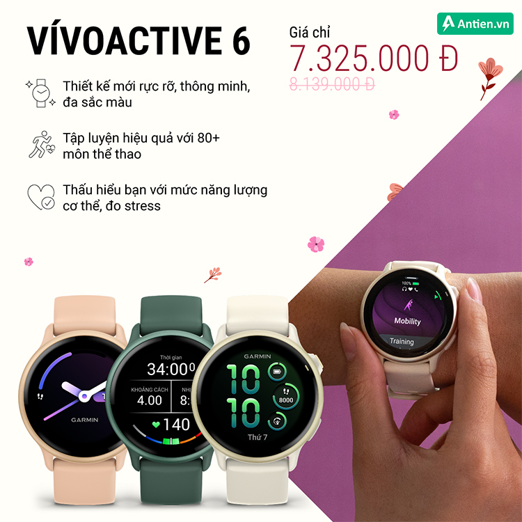 Trao Vivoactive 6, là trao đặc quyền sống cân bằng, khoẻ mạnh và đầy khí chất cho một nửa thế giới