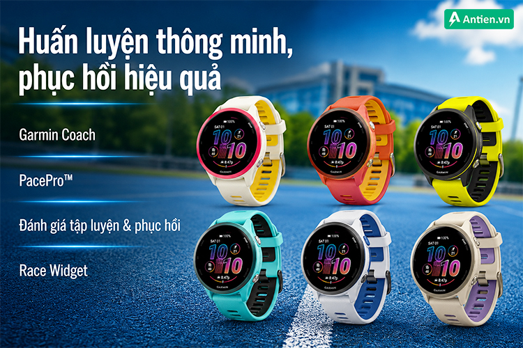 Đồng hồ Garmin chạy bộ sở hữu các tính năng luyện tập thông minh