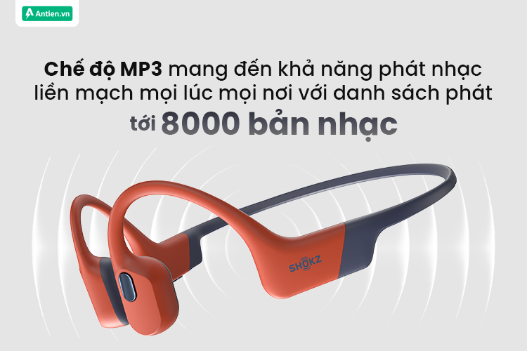 Khả năng phát liền mạch với chế độ MP3 cùng dung lượng lưu trữ tới 32GB