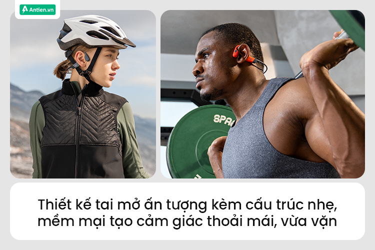 Được thiết kế đảm bảo thoải mái, OpenSwim Pro đảm bảo vừa vặn, không gây khó chịu