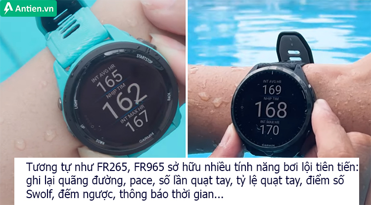 FR965 là một trong những đồng hồ bơi lội tốt nhất hiện nay