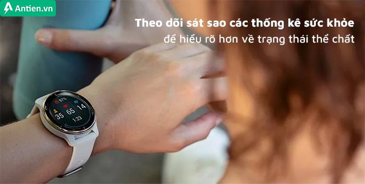 Venu 2 trang bị đầy đủ các tính năng sức khỏe tiên tiến, để bạn hiểu rõ hơn về cơ thể