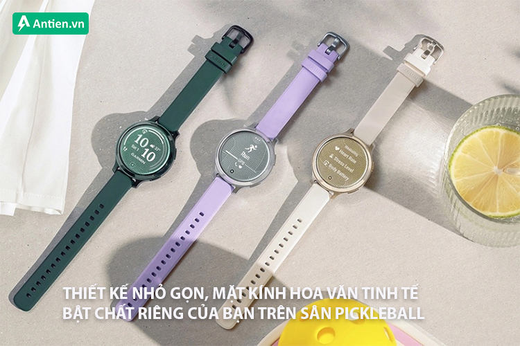 Thiết kế nhỏ gọn trên Lily 2 Active giúp bạn tối ưu cho từng cú vung vợt