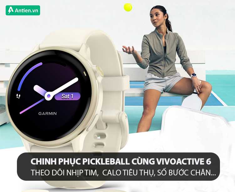 Ngay trên cổ tay, theo dõi các chỉ số quan trọng mỗi khi bạn vung vợt