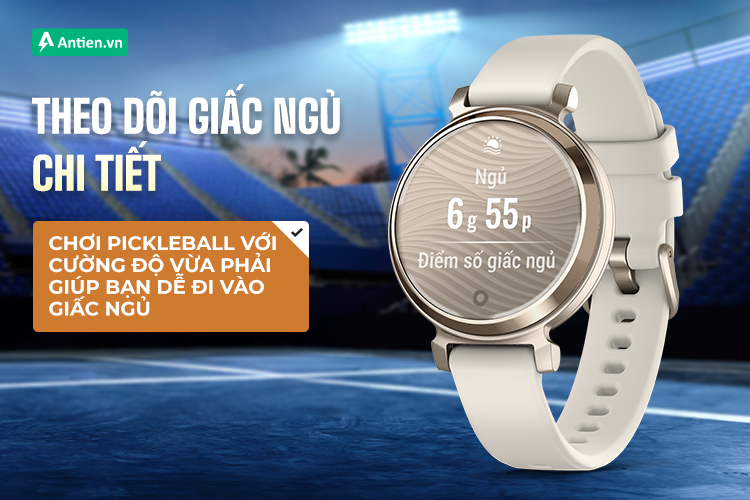 Garmin Pickleball theo dõi giấc ngủ sâu sau từng trận bóng đỉnh cao