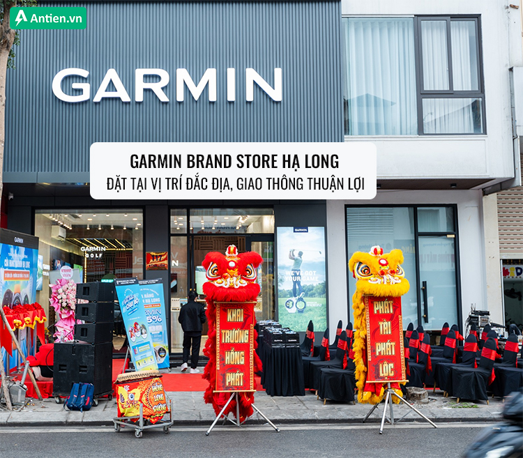 Cửa hàng Garmin Hạ Long nằm tại vị trí sầm uất, điểm giao của nhiều tuyến đường lớn
