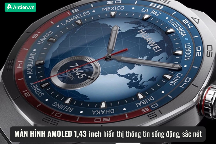 GT5 Pro sở hữu màn hình AMOLED, độ phân giải lớn cho thông tin hiển thị rõ ràng