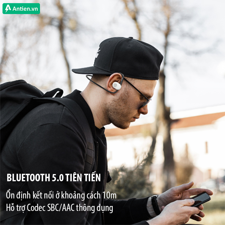 Nhờ kết nối không dây Bluetooth 5.0 với độ trễ thấp, đem lại trải nghiệm âm thanh ổn định