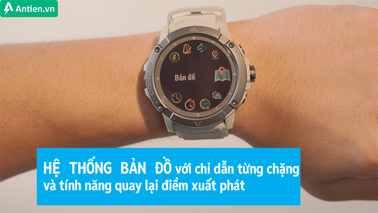 Hệ thống bản đồ với các đường dẫn chi tiết, đưa ra cảnh báo nếu bạn đi chệch hướng