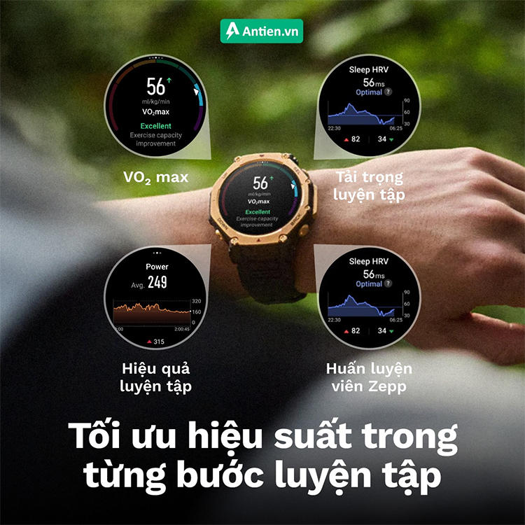 Đồng hồ Amazfit cân bằng giữa tính năng và chi phí, cung cấp đầy đủ các số liệu tập luyện