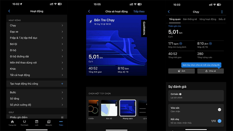 Gắn tracklog chạy vào hình ảnh trên Garmin Connect là một cách đơn giản nhưng hiệu quả để lưu giữ hành trình luyện tập