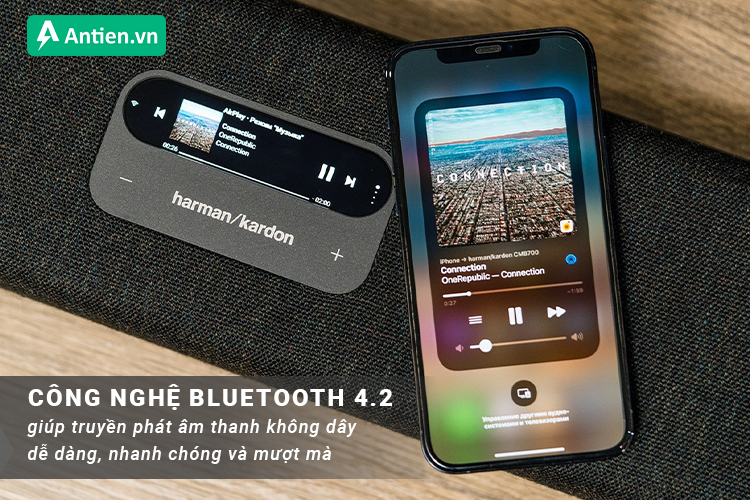 Công nghệ Bluetooth 4.2 cho kết nối mượt mà, ổn định