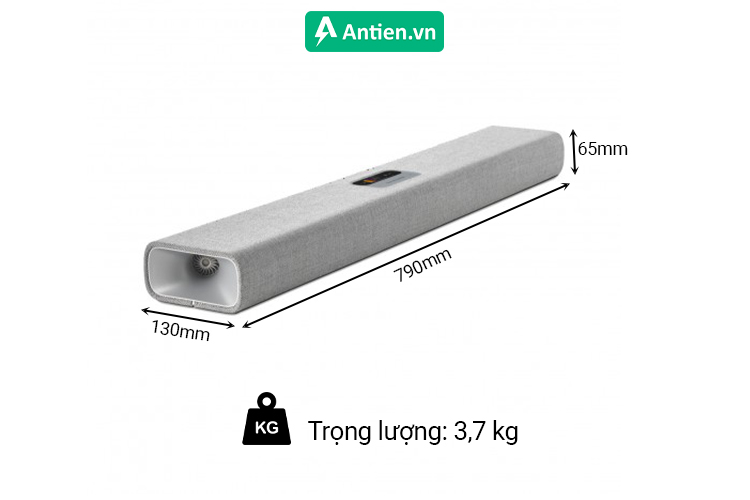 Loa thanh Multibeam 700 sở hữu kích thước nhỏ gọn, có thể đặt trên bề mặt phẳng hoặc treo tường