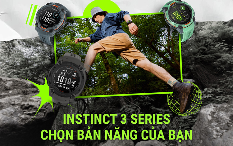 Instinct 3 Series là đồng hồ outdoor nổi bật của Garmin