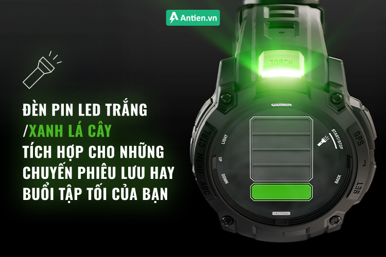 Đèn pin LED siêu sáng hỗ trợ các hoạt động huấn luyện về đêm, tìm đồ vật...