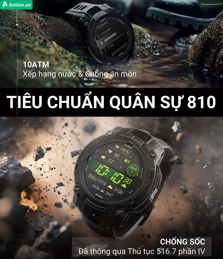 Instinct 3 Tactical thiết kế hầm hố, đậm phong cách quân sự với chế tác bền bỉ