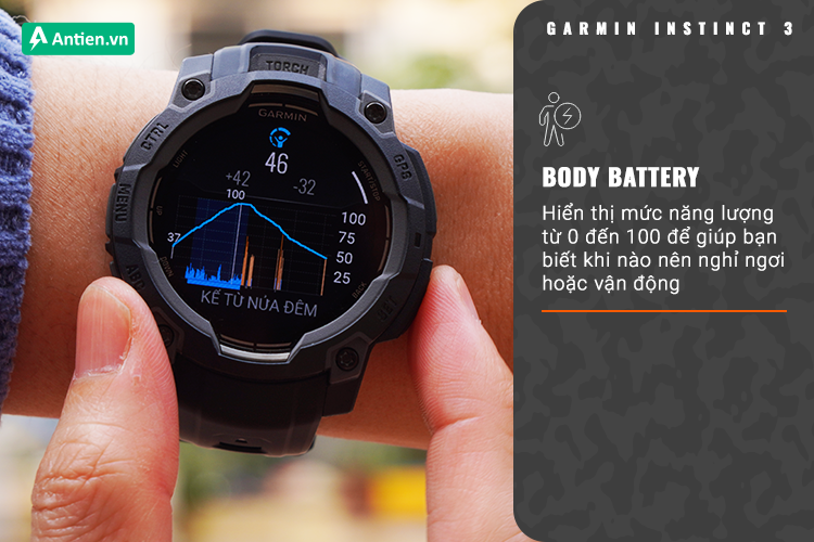 Instinct 3 theo dõi và phân tích các giai đoạn ngủ, đưa ra lời khuyên cải thiện