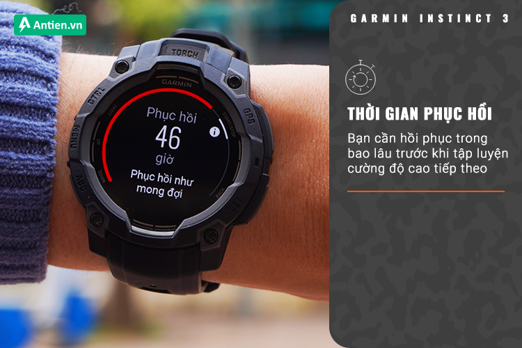 Instinct 3 đưa ra khoảng nghỉ hợp lý cho cơ thể trước khi thực hiện bài tập mới