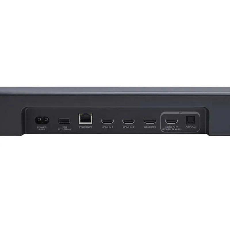 Mặt sau của loa thanh JBL Bar 1000MK2
