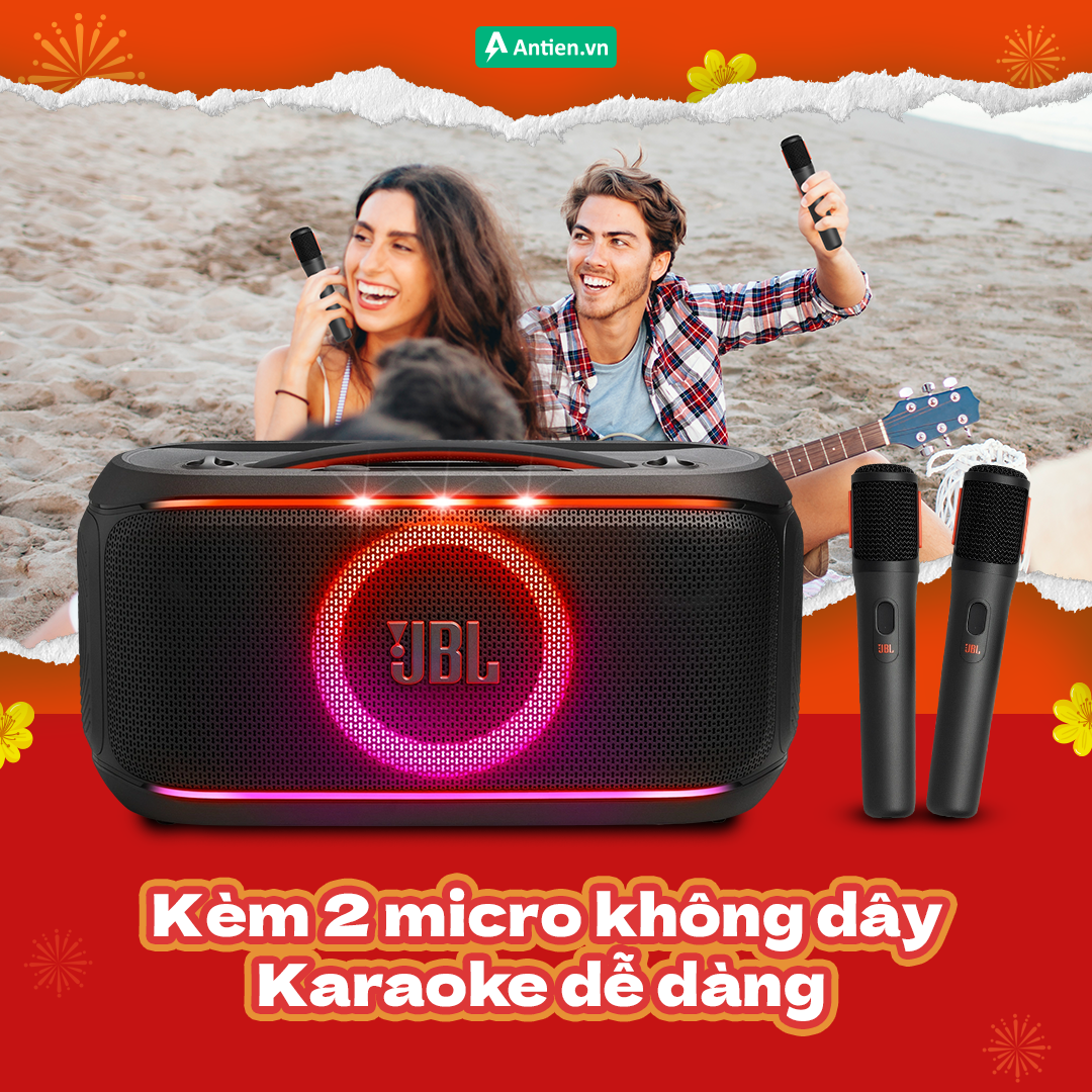 Kèm 2 micro không dây – karaoke dễ dàng, chuyên nghiệp