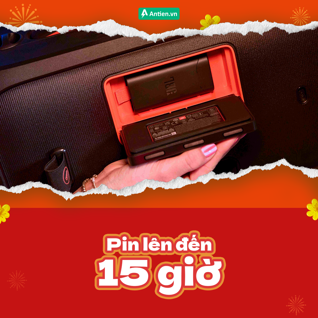 Pin lên đến 15 giờ – sạc nhanh tiện lợi