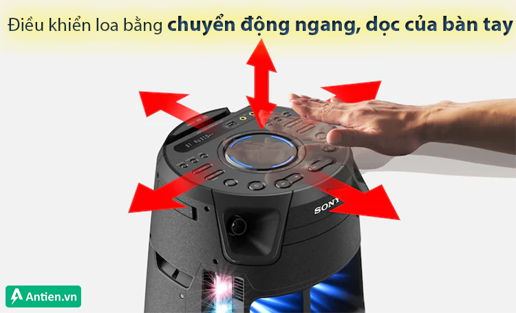 Chuyển bài hát, tăng âm lượng mic và âm lượng loa... bằng cử chỉ của bàn tay