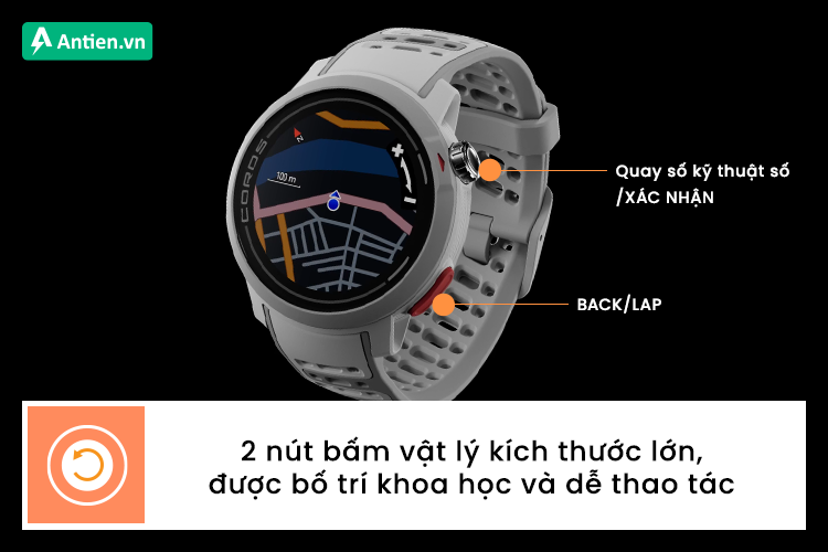 Pace Pro trang bị 2 nút bấm vật lý khoa học, tiện lợi