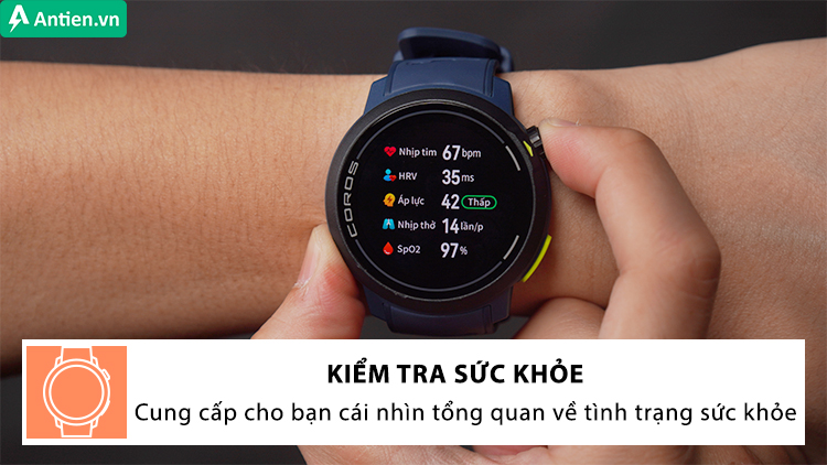 Ghi lại nhanh các chỉ số sức khỏe cơ bản ngay trên cổ tay