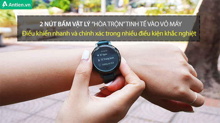 2 nút bấm vật lý với xúc giác mạnh, phản ứng tức thì mọi thao tác của bạn