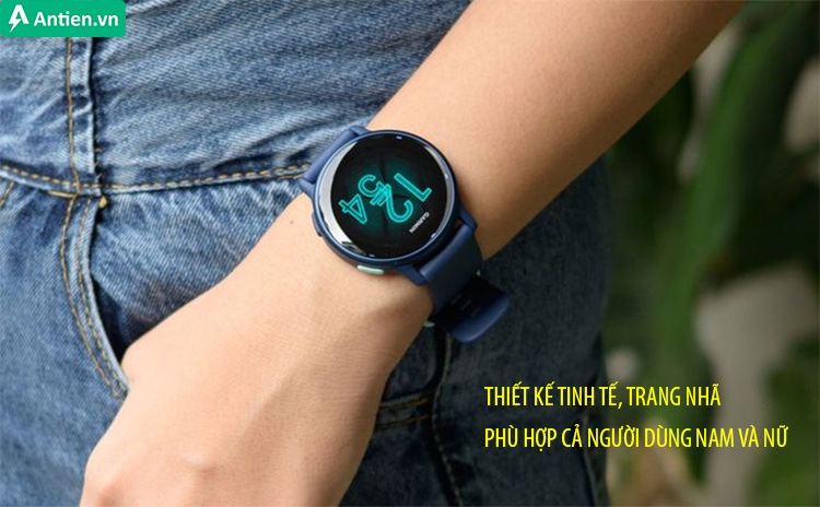 Vivoactive 5 sở hữu thiết kế bắt mắt, màu sắc trang nhã