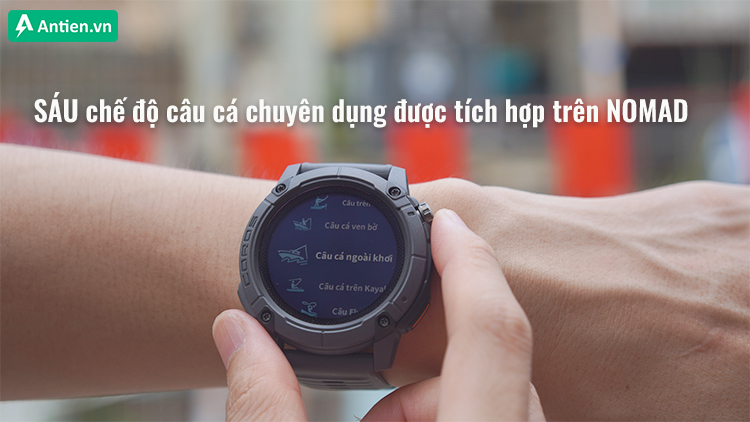 Các chế độ câu cá được thể hiện rõ ràng và chi tiết, được tinh chỉnh GPS cho cho kết quả chuẩn xác hơn