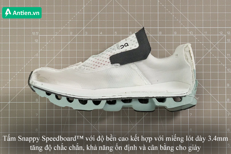 Tấm Speedboard™ kết hợp cùng miếng lót dày dặn tăng cường độ chắc chắn