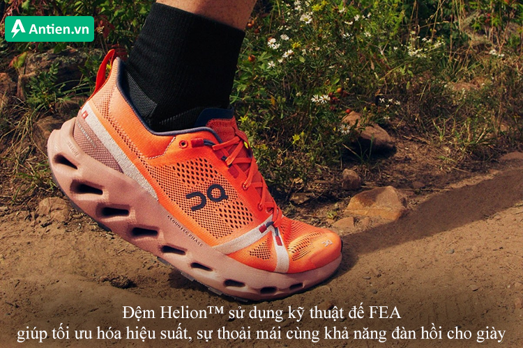 Đệm Helion™ cùng kỹ thuật đế FEA giúp tôi ưu hóa hiệu suất cho giày