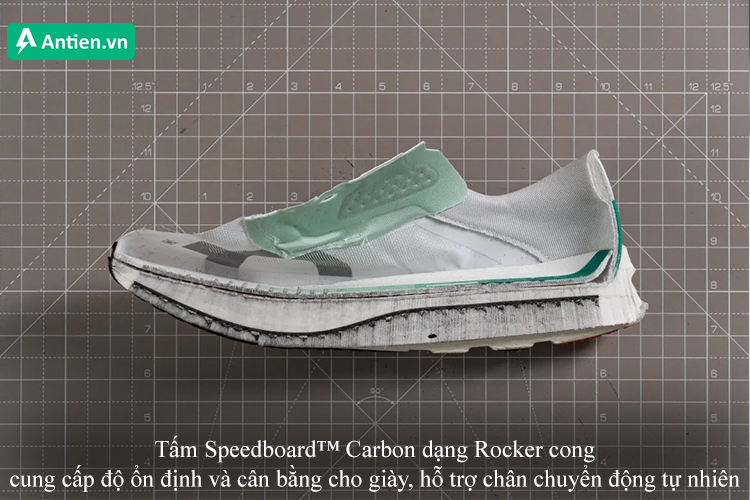 Tấm Speedboard™ Carbon cung cấp độ ổn định và cân bằng