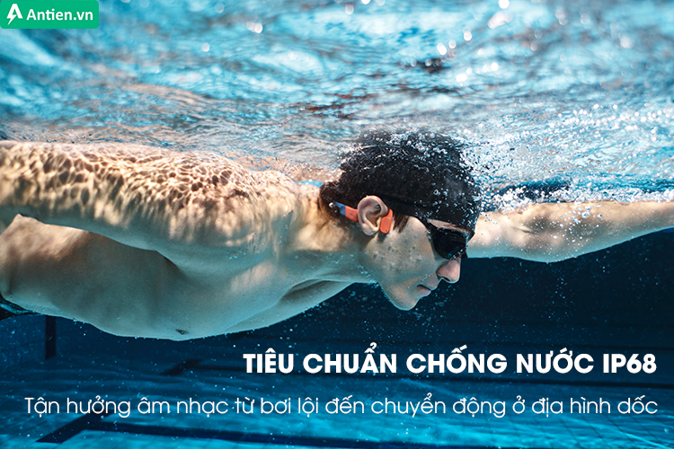 Tai nghe OpenSwim Pro chống nước tuyệt đối với thiết kế ba lớp bảo vệ