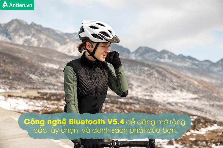 Công nghệ Bluetooth V5.4 linh hoạt cho khả năng kết nối liền mạch để bạn thưởng thức âm nhạc không gián đoạn