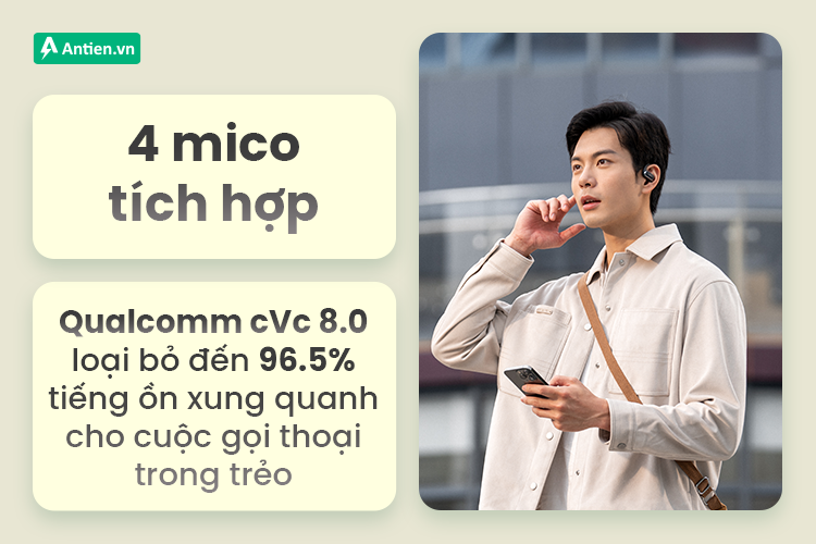 Micro thông minh cho khả năng đàm thoại rõ ràng, trong trẻo