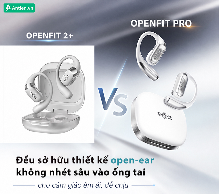 Cả 2 phiên bản tai nghe Shokz đều mang lại cảm giác dễ chịu, thoải mái nhờ thiết kế ổn định