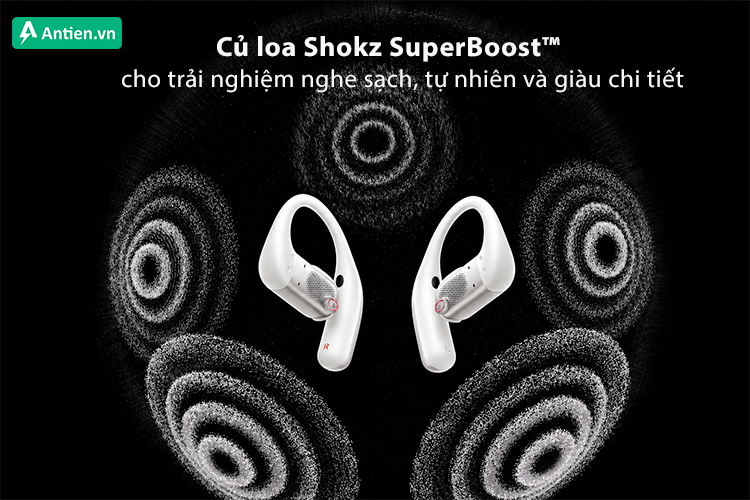 Shokz SuperBoost cho âm thanh phong phú, rộng hơn và chi tiết hơn