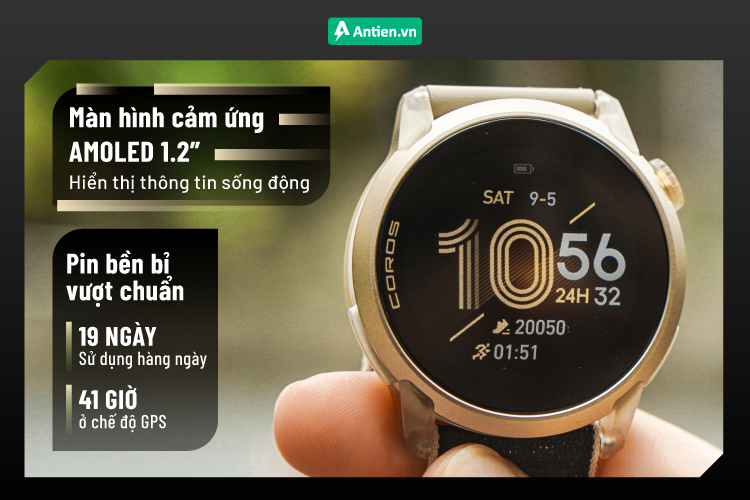 PACE 4 Jakob cho khả năng hiển thị thông tin sống động với màn hình AMOLED