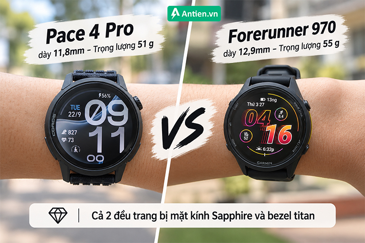 Pace 4 Pro nổi bật với thiết kế mỏng, nhẹ tạo cảm giác dễ chịu khi đeo cả ngày dài