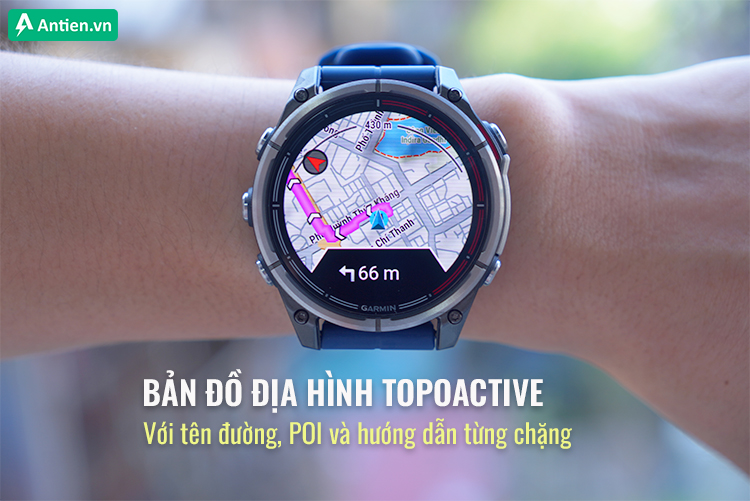 Không bao giờ lo lạc hướng với hệ thống định vị chuẩn xác và bản đồ màu chi tiết 